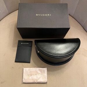 New Bulgari Sunglasses Case, Box, and Cleaning Cloth